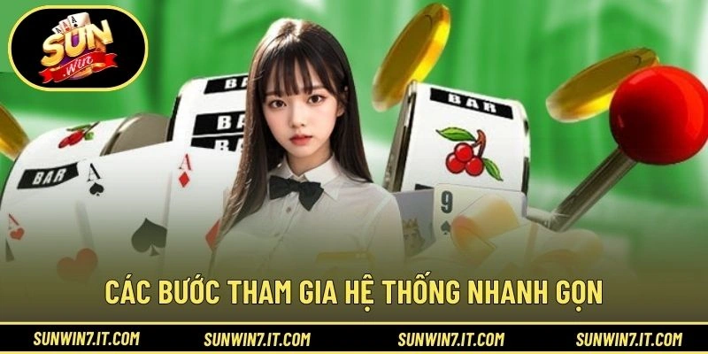 Các bước tham gia hệ thống nhanh gọn